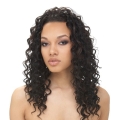 Trendy Black Curly Long Glueless Lace Front Synthetic Women Wigs