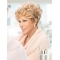 Monofilament 4" Blonde Synthetic Curly Wigs