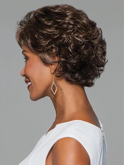 Cropped Monofilament Synthetic Mono Best Synthetic Wigs Online