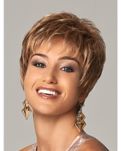Stylish Blonde Curly Cropped Synthetic Wigs
