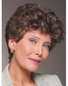 Fashional Auburn Cropped Curly Layered Beautiful Wigs