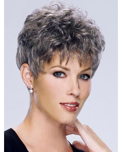 Flexibility White Curly Cropped Classic Wigs