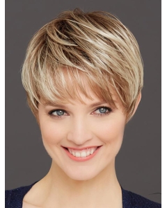 Boycuts Synthetic Blonde Straight 6" Mono Wig