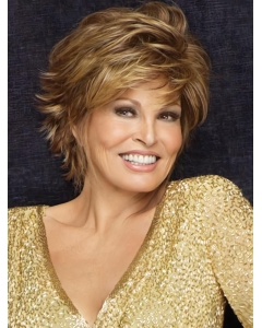 Brown Cropped Straight Synthetic High Quality Capless Wigs