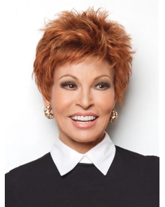 Straight 4" Crooper Synthetic Affordable Womens Capless Wigs