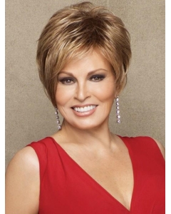 Straight 3" Cropped Brown Synthetic Best Capless Natural Looking Wigs