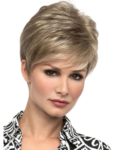 6" Straight Blonde Boycuts Short Wigs