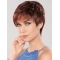 Auburn 4" Boycuts Fashionable Capless Synthetic Wigs
