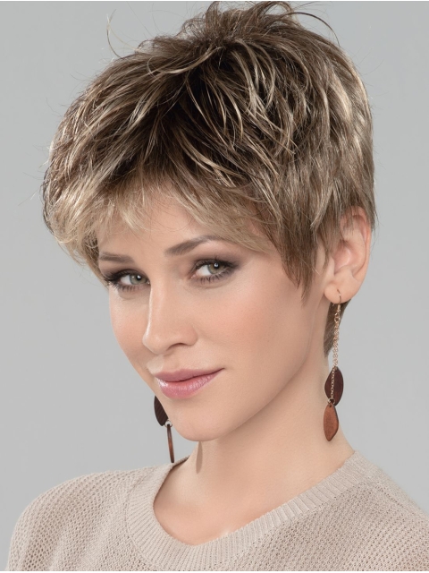 Blonde 4" Boycuts Cropped Discount Monofilament Wigs