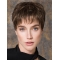 Brown Boycuts Straight Monofilament 5" Synthetic Wigs