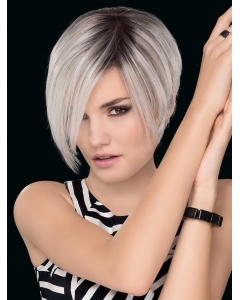 Cropped Straight Without Bangs 100% Hand-Tied Celebrity Synthetic Wigs