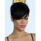 Convenient Black Straight Cropped Rihanna Wigs