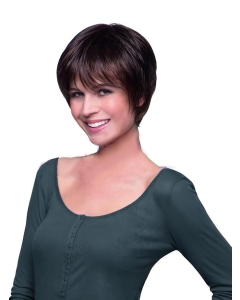 Comfortable Auburn Lace Front Cropped Celebrity Wigs