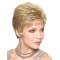 Elegant Blonde Straight Cropped Classic Wigs