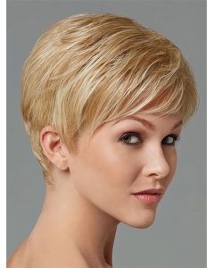 Stylish Blonde Straight Cropped Synthetic Wigs