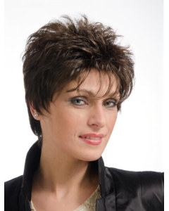 Amazing Straight Brown Boycuts New Design Wigs