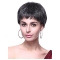 Black Straight Synthetic Cool Short Wigs