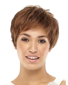 Best Brown Straight Cropped Synthetic Wigs