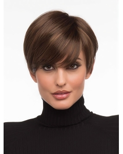 Monofilament Top Boycuts Straight Short Wigs