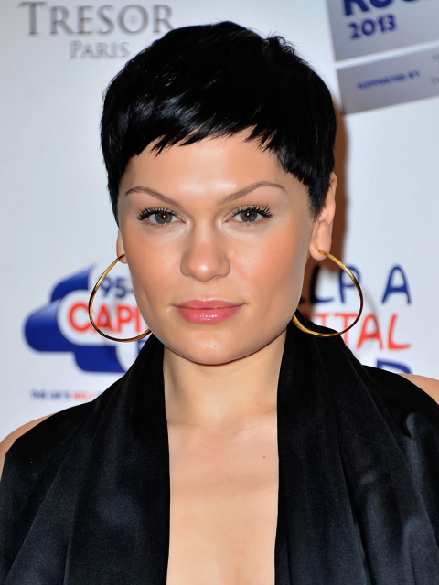 Fashionable Black Straight Cropped Jessie J Wigs