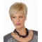 Straight Blonde Synthetic Faddish Short Wigs