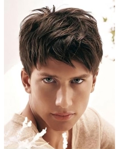 Brown Straight Elegant Men Wigs