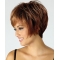 Brown Mature Boycuts Straight Short Wigs