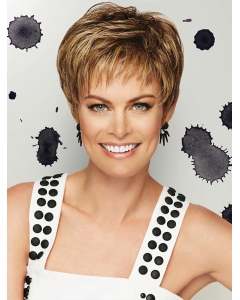 Capless Wavy 6" With Bangs Style Synthetic Hair