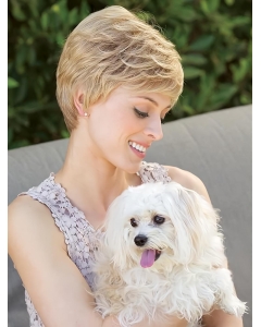 Wavy Blonde Boycuts Best Synthetic Wigs Online