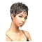 Easy Black Wavy Cropped African American Wigs