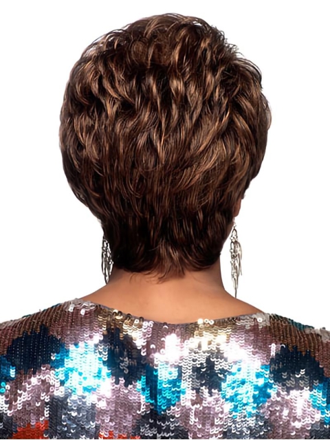 Best Brown Wavy Cropped Petite Wigs