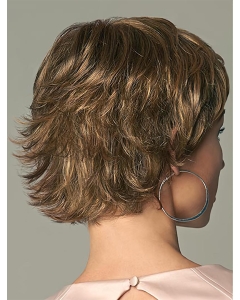 New Cropped Brown Monofilament Wigs