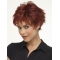 Red Fabulous Boycuts Wavy Short Wigs