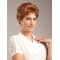 Perfect Cropped Wavy Auburn Classic Beautiful Wigs