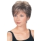 Fashionable Cropped Wavy Synthetic Grey Wigs