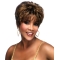 Cosy Brown Wavy Cropped African American Wigs
