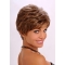 Refined Auburn Wavy Cropped Synthetic Wigs