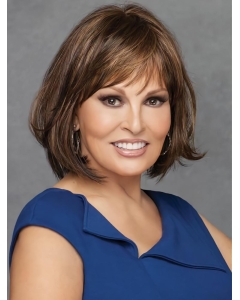 Wavy Chin Length 12" Monofilament With Bangs Best Synthetic Hair Wigs