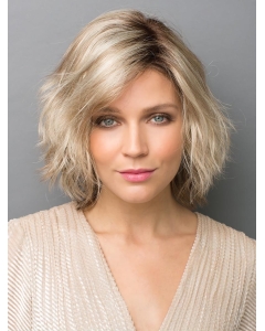 Wavy Classic Synthetic Medium Length Blonde Wigs