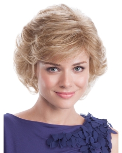 Blonde Capless Wavy 9" Wig For Women Classic Style