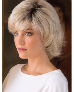 Blonde Capless 8" With Bangs Gorgeous Synthetic Wigs