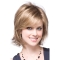 Modern Blonde Chin Length Synthetic Wigs