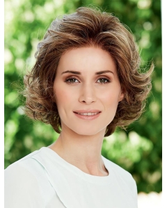 No-fuss Chin Length Wavy Brown Classic Wigs