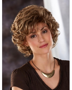 Amazing Brown Wavy Chin Length Classic Wigs