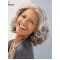 Grey Lady Chin Length Wavy Good-looking Human Wigs