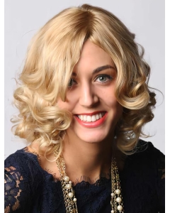 14" Blonde Capless Human Hair Wigs