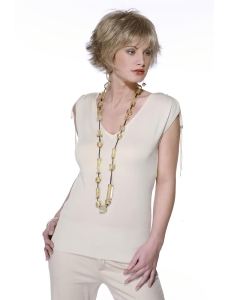 Fashional Chin Length Wavy Blonde Layered New Design Wigs