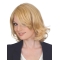 Blonde Wavy Chin Length Lace Front Wigs