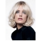Young Fashion Platinum Blonde Sexy Sensual Chin Length Wavy Lace Front Wigs