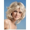 Young Fashion Platinum Blonde Chic Bobs Wavy Full Lace Human Wigs